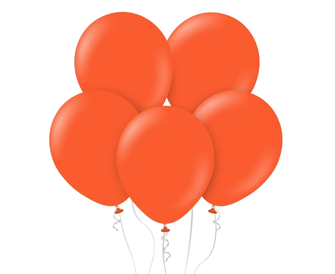 Balony Kalisan 12", standard jaskrawopomarańczowe (Flame Orange), 50 szt.